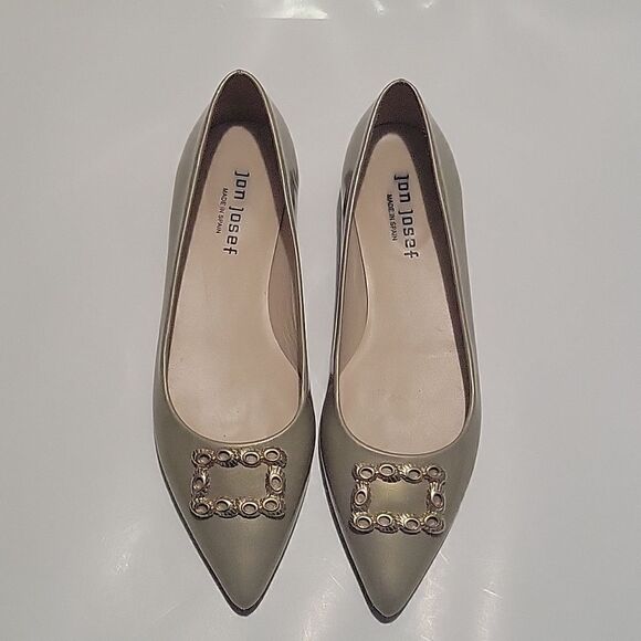 Jon Josef Pointed Toe Flats with Buckle - Picture 1 of 16